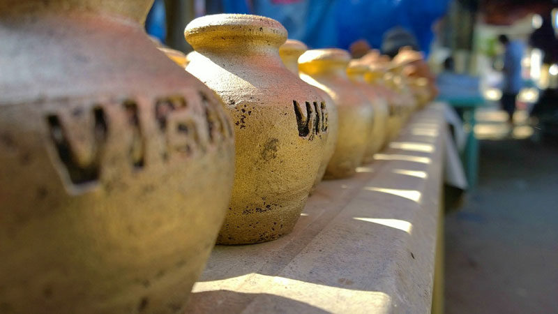 Vasijas de ceramica en Vigan